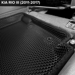 3D коврики EVA с бортами Kia Rio III седан, хэтчбек, универсал (2011-2017)