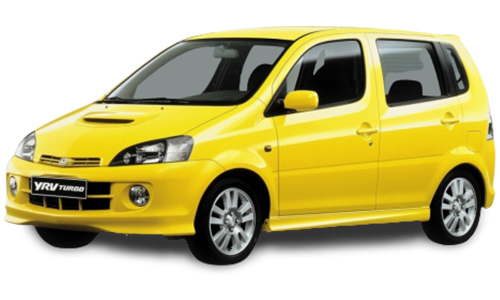 2D коврики EVA в салон и багажник на Daihatsu YRV, правый руль (2000-2005)