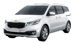 3D коврики EVA с бортами в салон на Kia Carnival III передний ряд (2014-2021)